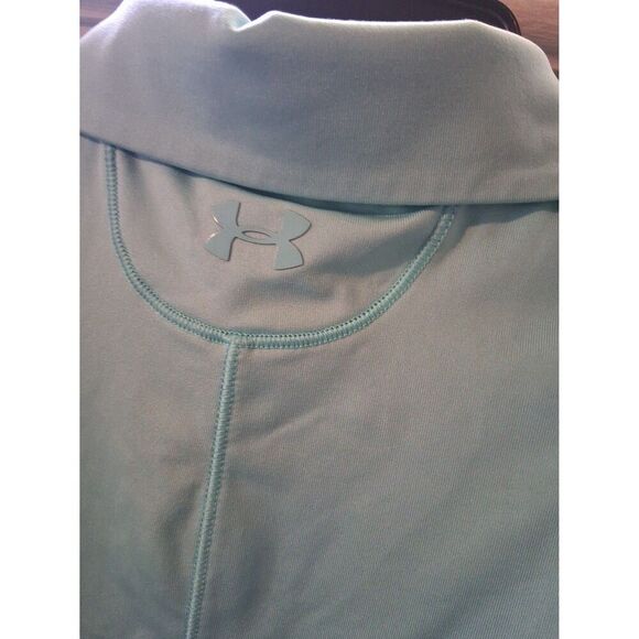 Sleeveless 5 Button Top Under Armour Heatgear Women's Seafoam Green XL 14 - Picture 6 of 8